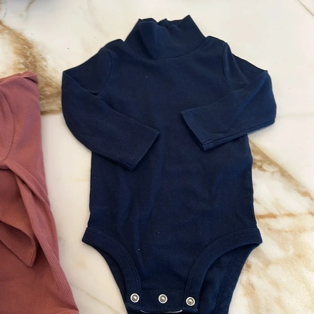 Carters organic turtle neck 2pc